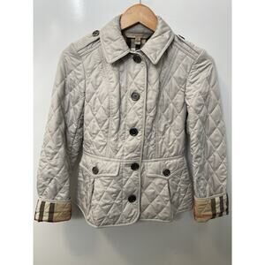 Burberry Brit Women's quilted jacket Gray immaculate size XS